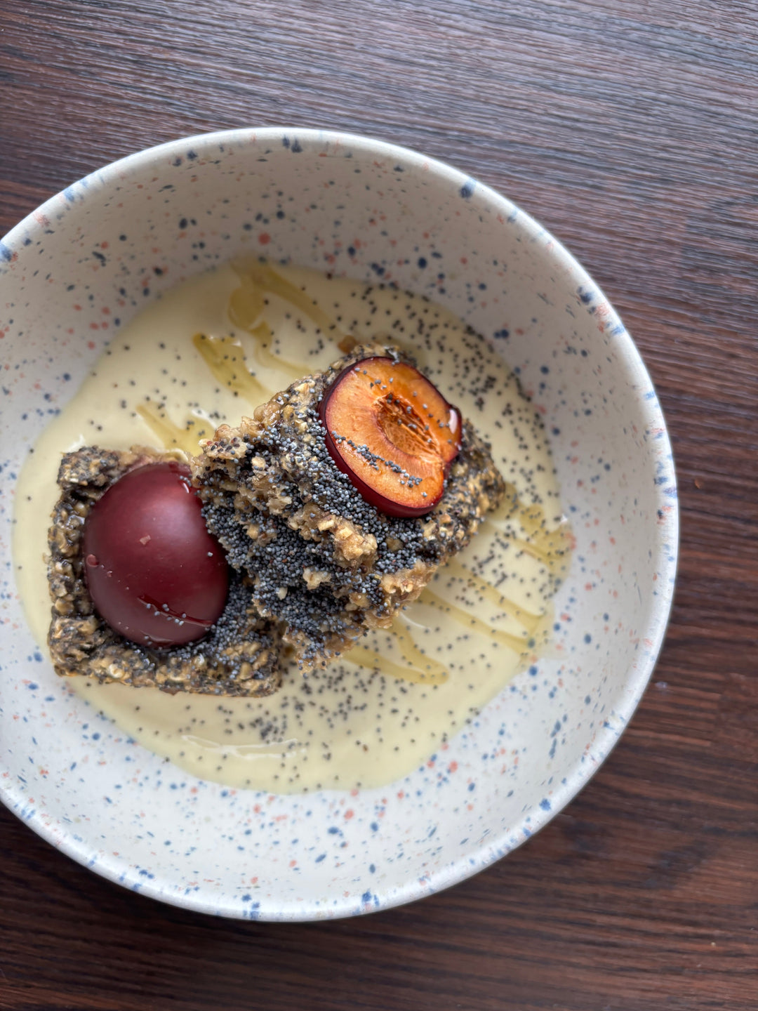 Germknödel Baked Oats - vegan & proteinreich