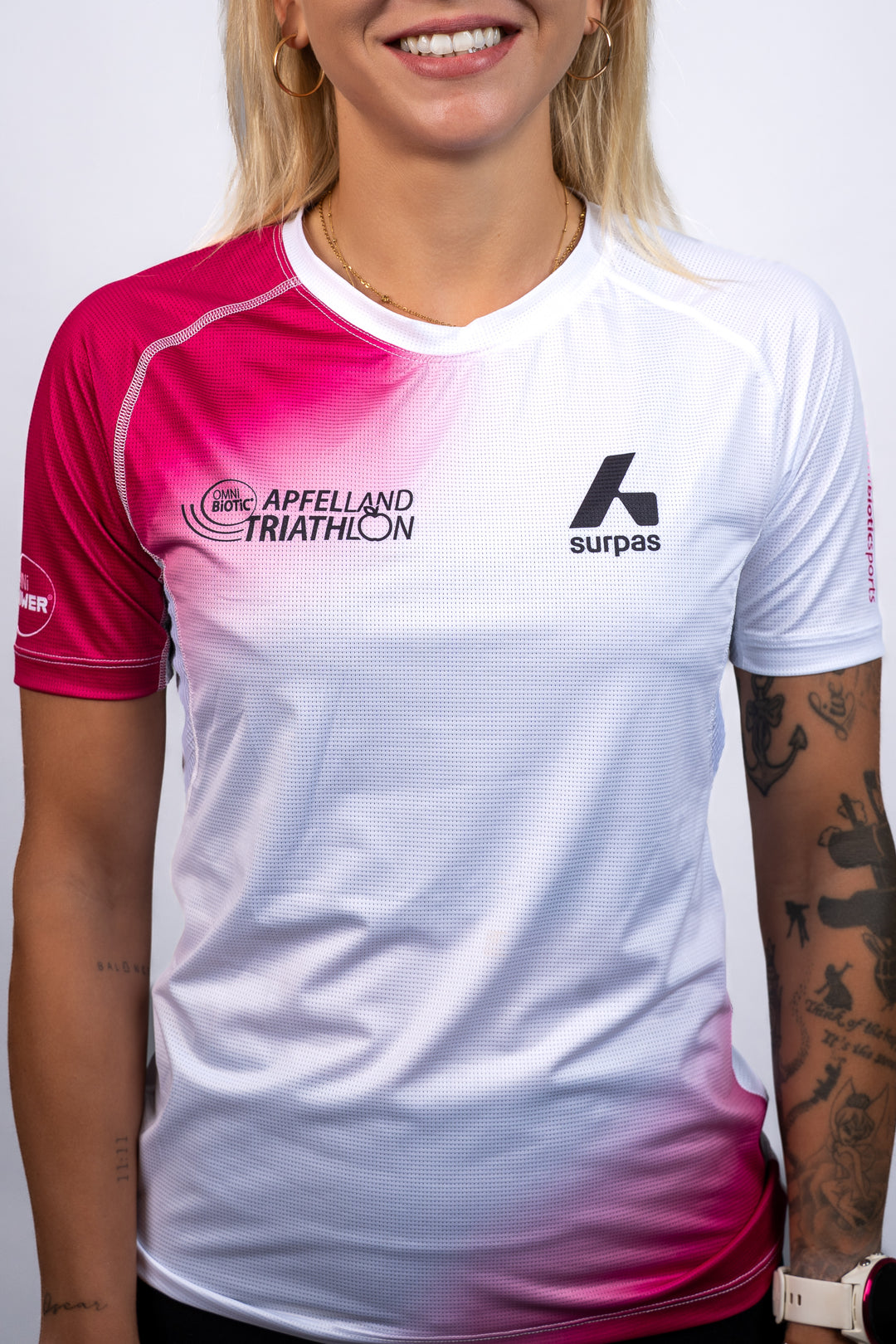 OMNi-BiOTiC® Apfelland Triathlon Surpas T-Shirt weiß