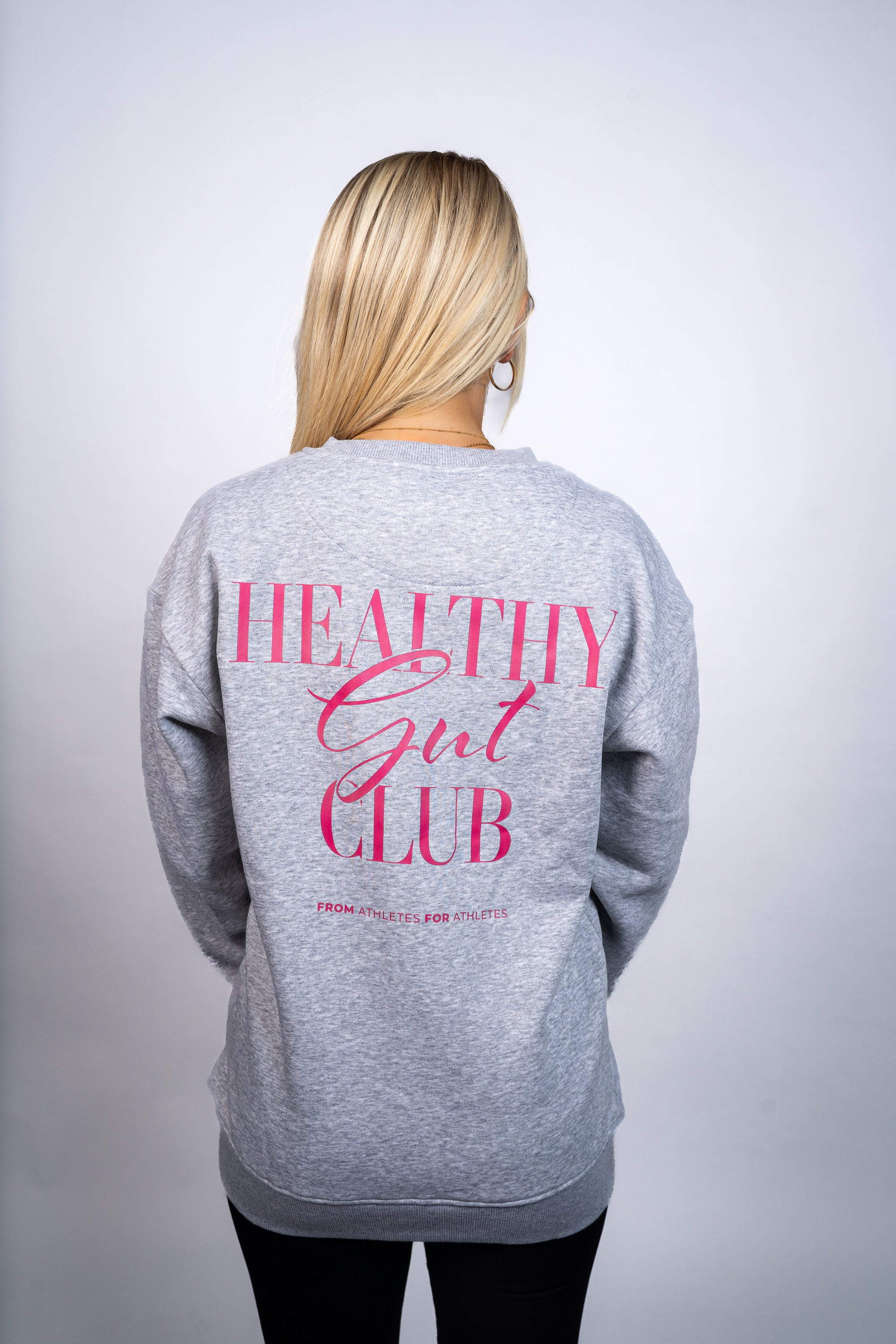 Healthy Gut Club Crew Neck Sweatshirt Grau