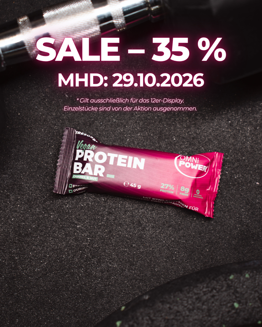 12er Display PROTEIN BAR / MHD 29.10.2026