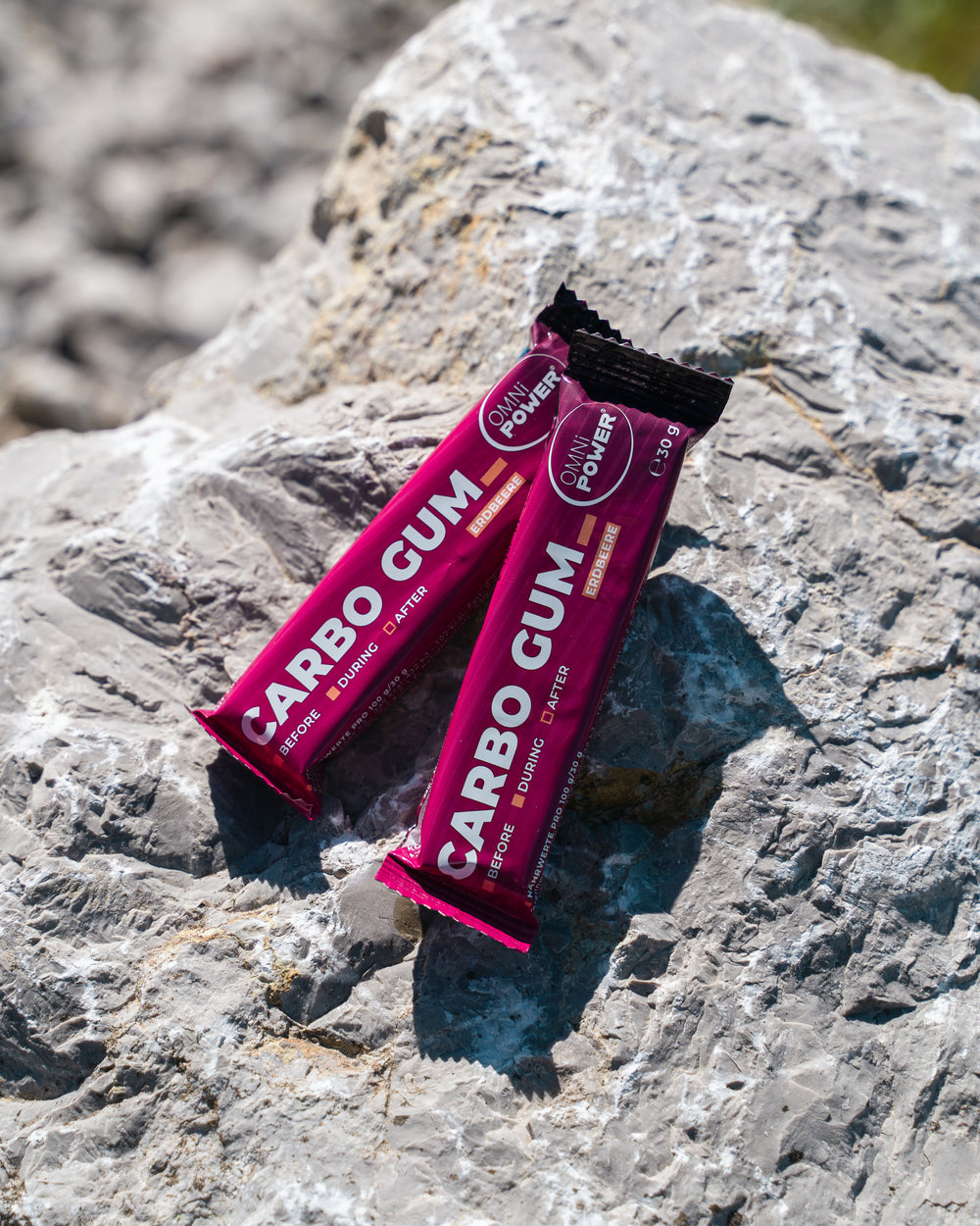 OMNi-POWER® CARBO GUM Erdbeere